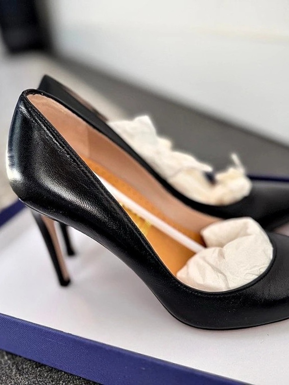 Stuart Weitzman Legend Pump Leather Pumps Black US 4.5 M